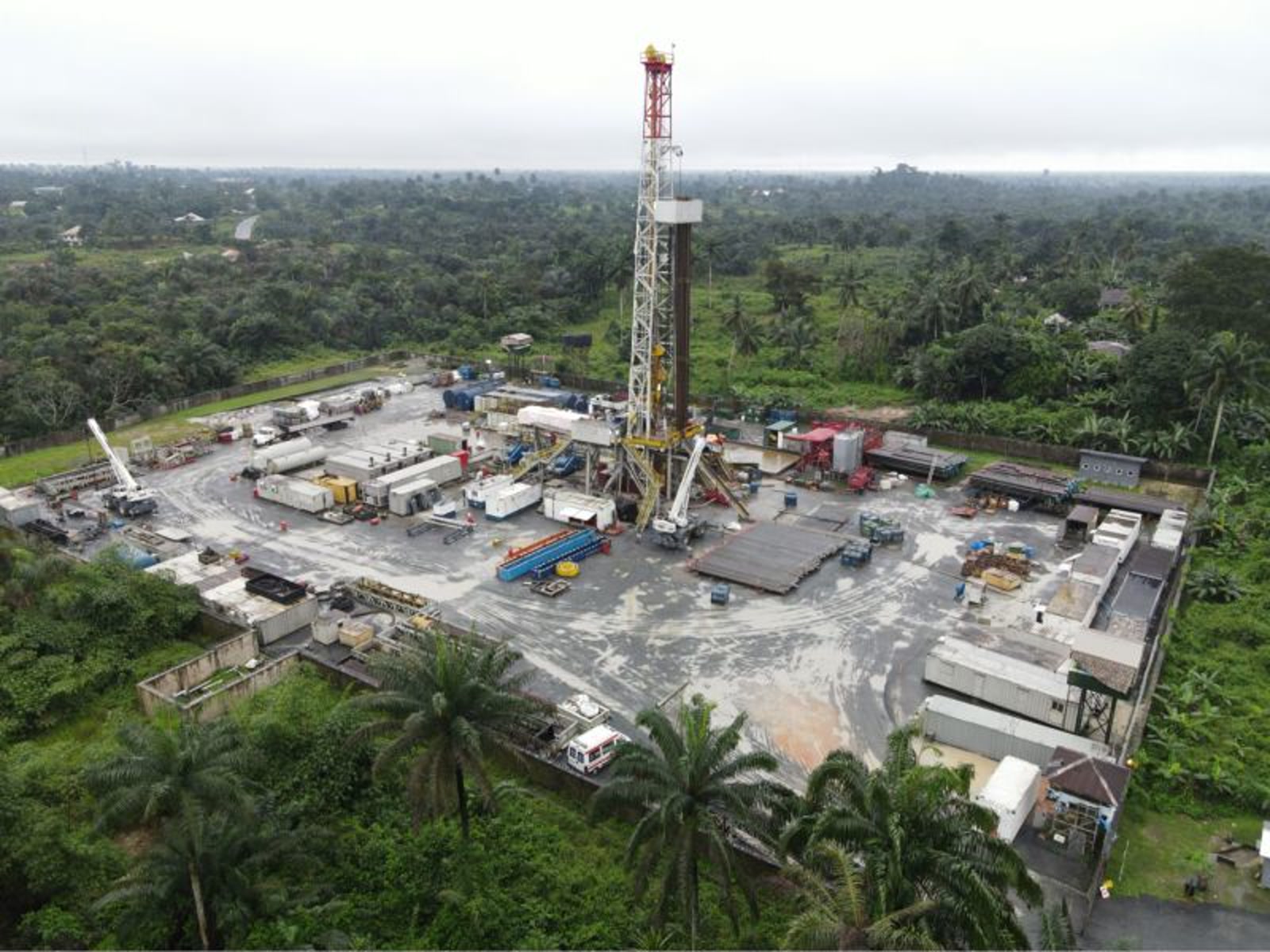 Drilling rig at the Uquo Field in Nigeria